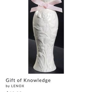 Lenox breast cancer commemoration vase